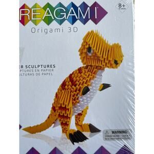 Creagami Origami 3D Paper Sculpture Kit Large TRex Dinosaur 634 Pieces NEW Craft